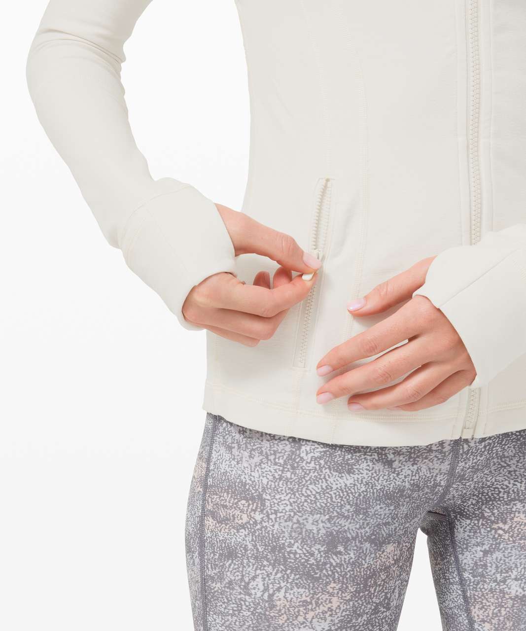 Lululemon Define Jacket *Rulu - Heathered Light Ivory