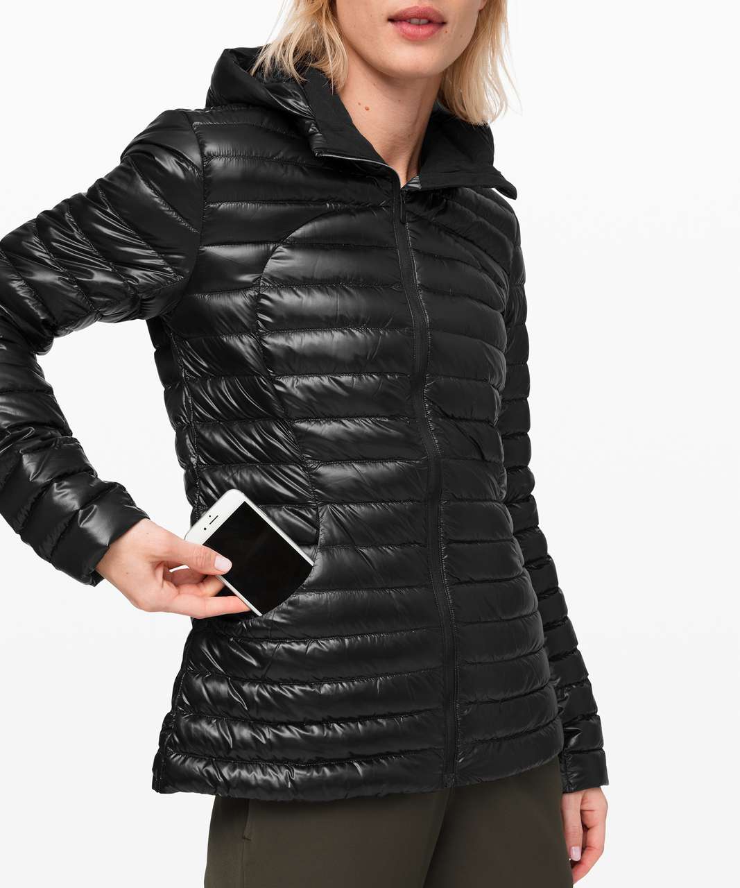 Lululemon Pack It Down Jacket *Shine - Black - lulu fanatics