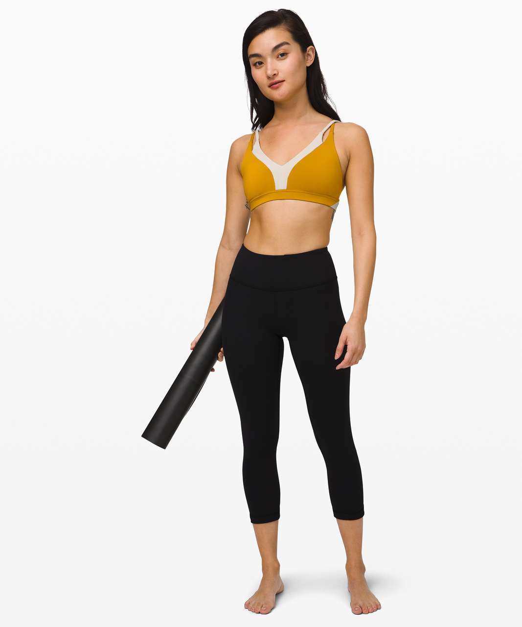 Lululemon Nulu Cross-Front Yoga Bra *Light Support, B/C Cups - Auric Gold -  lulu fanatics