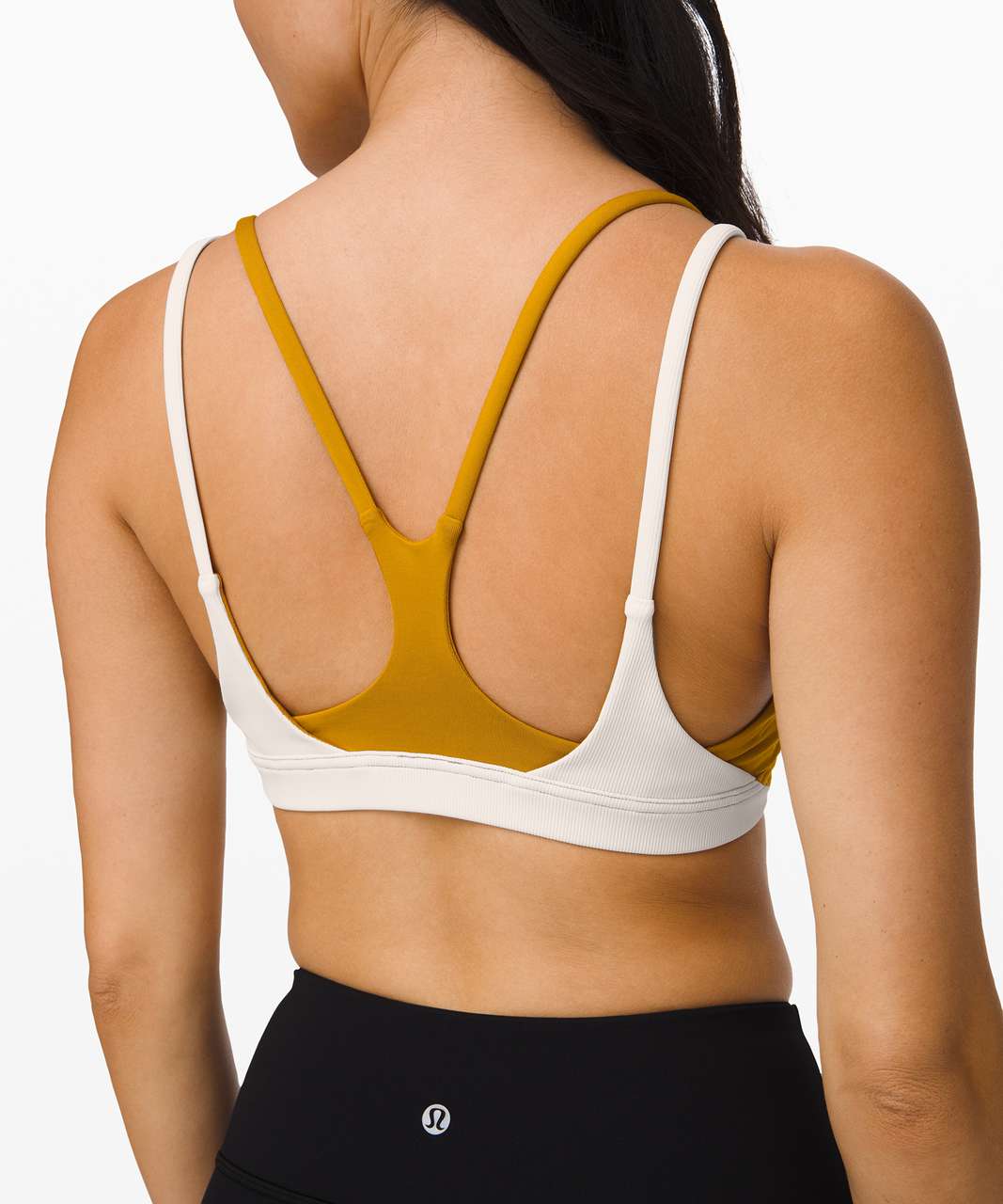 Lululemon New Ambition Bra - Fools Gold / Light Ivory