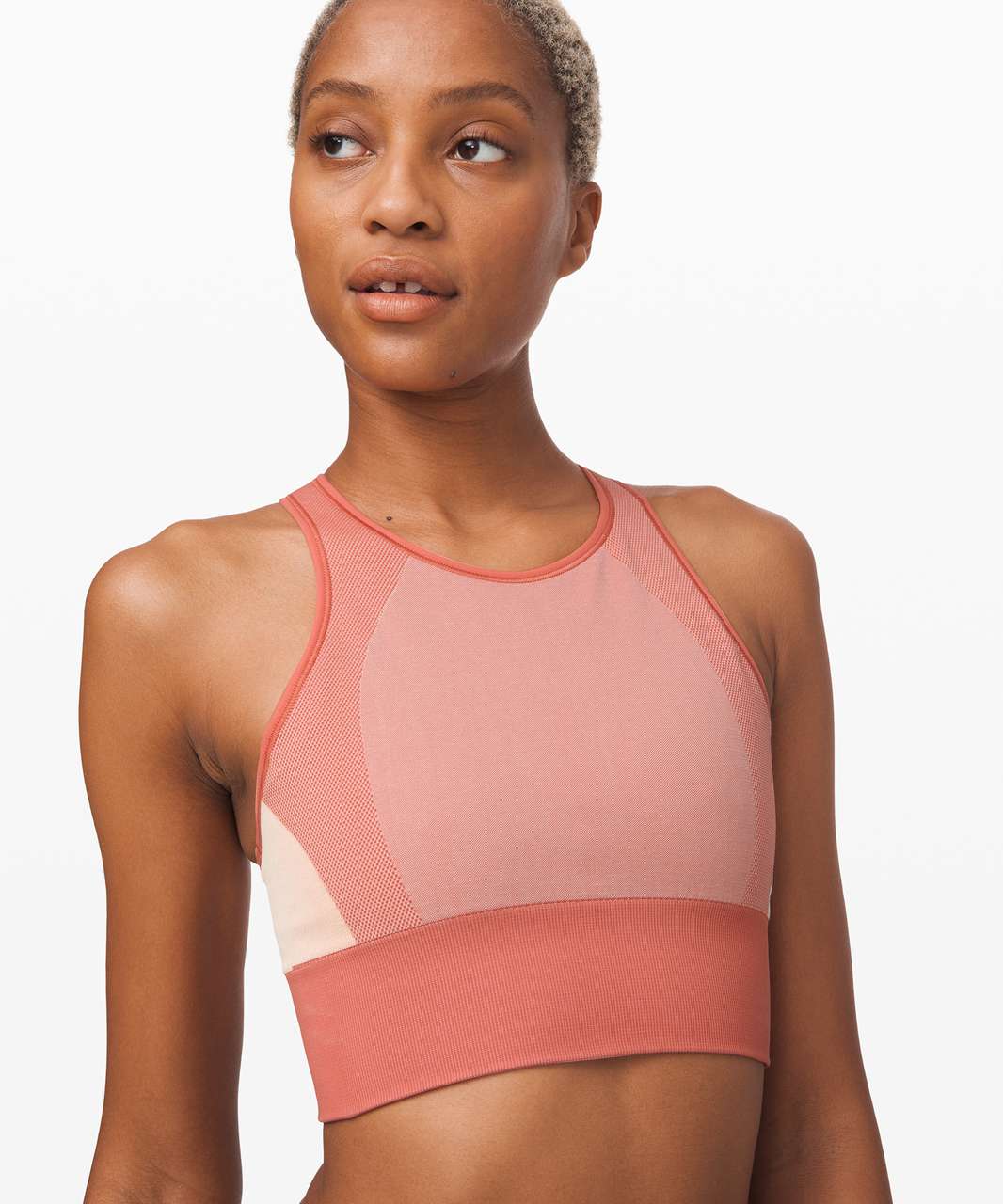 LULULEMON EBB TO TRAIN TIGHT 2 COPPER CLAY ANGEL WING SEAMLESS