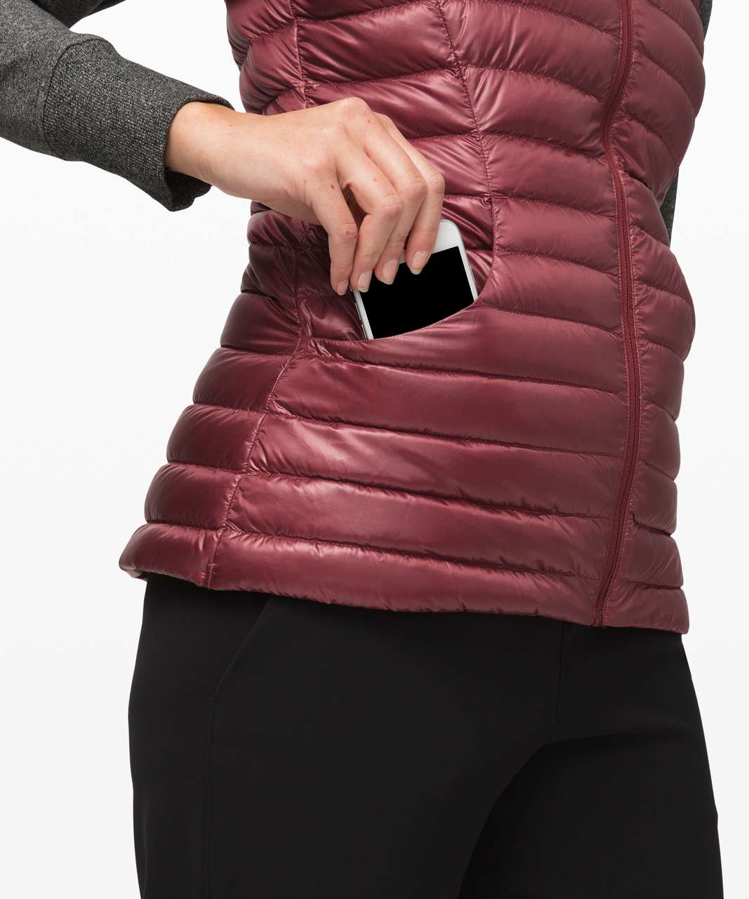 Lululemon Pack It Down Vest *Shine - Chianti