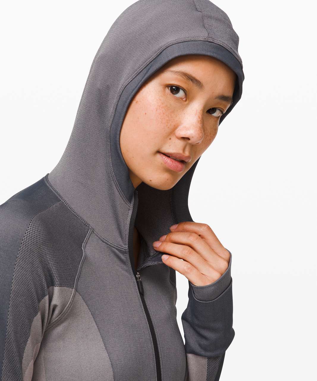 Lululemon Ebb to Train Jacket *Abstract - Black / Dark Chrome