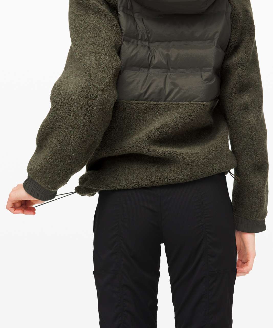 Lululemon Go Cozy Insulated Jacket - Heathered Dark Olive / Dark Olive