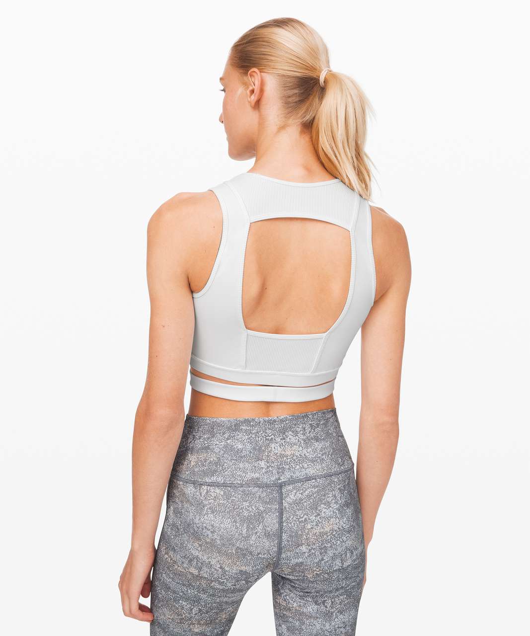 Lululemon New Ambition Cropped Tank - White