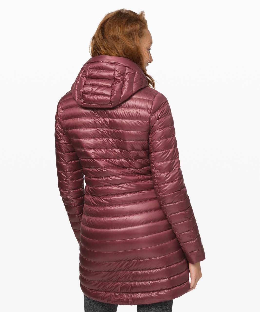 Lululemon Pack It Down Long Jacket *Shine - Chianti