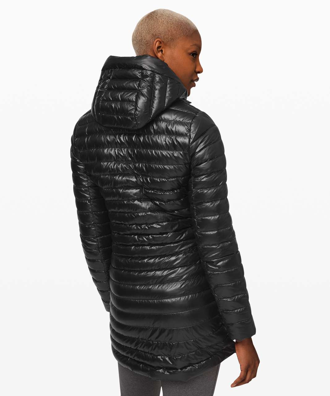 Lululemon Pack It Down Long Jacket *Shine - Black