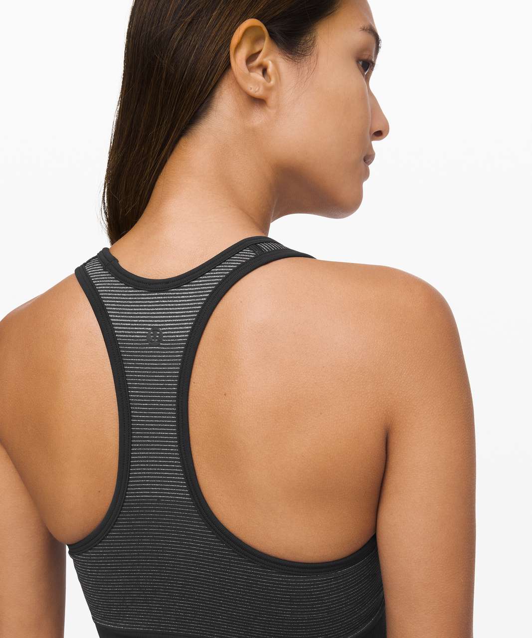 Lululemon Ebb to Street Racerback Bra *Shine - Black / Silver - lulu  fanatics