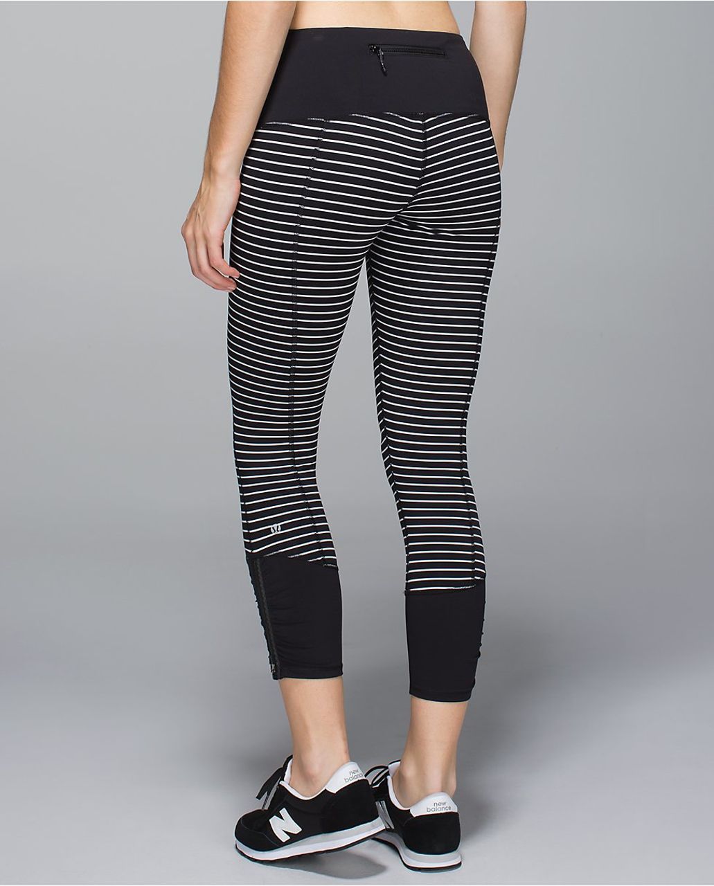 Lululemon Mesh With Me Crop - Heathered Deep Coal / Deep Coal / Heathered  Slate - lulu fanatics