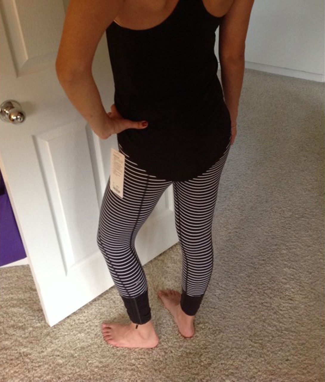 Lululemon Runday Parallel Stripes Crop