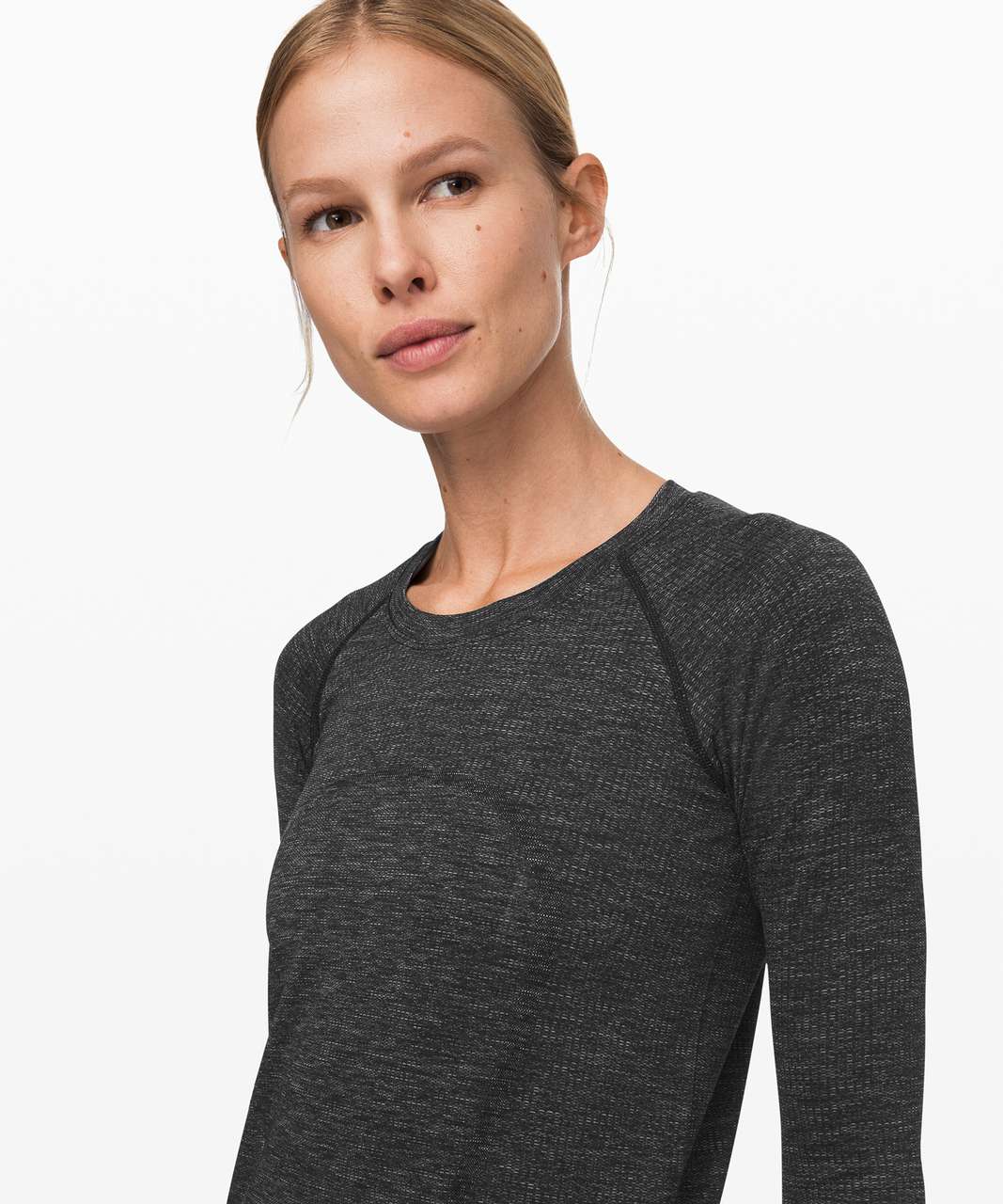 Lululemon Swiftly Speed Long Sleeve - Black / Deep Coal / Deep Coal - lulu  fanatics