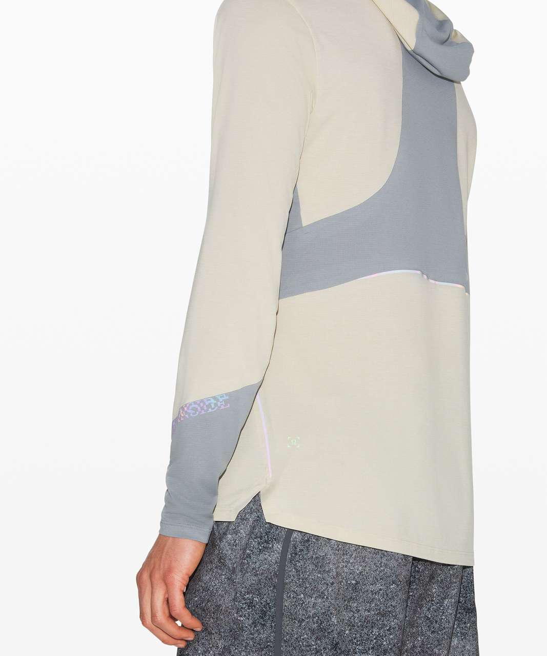 Lululemon Fast and Free Hoodie - Heathered Muslin / Light Cast