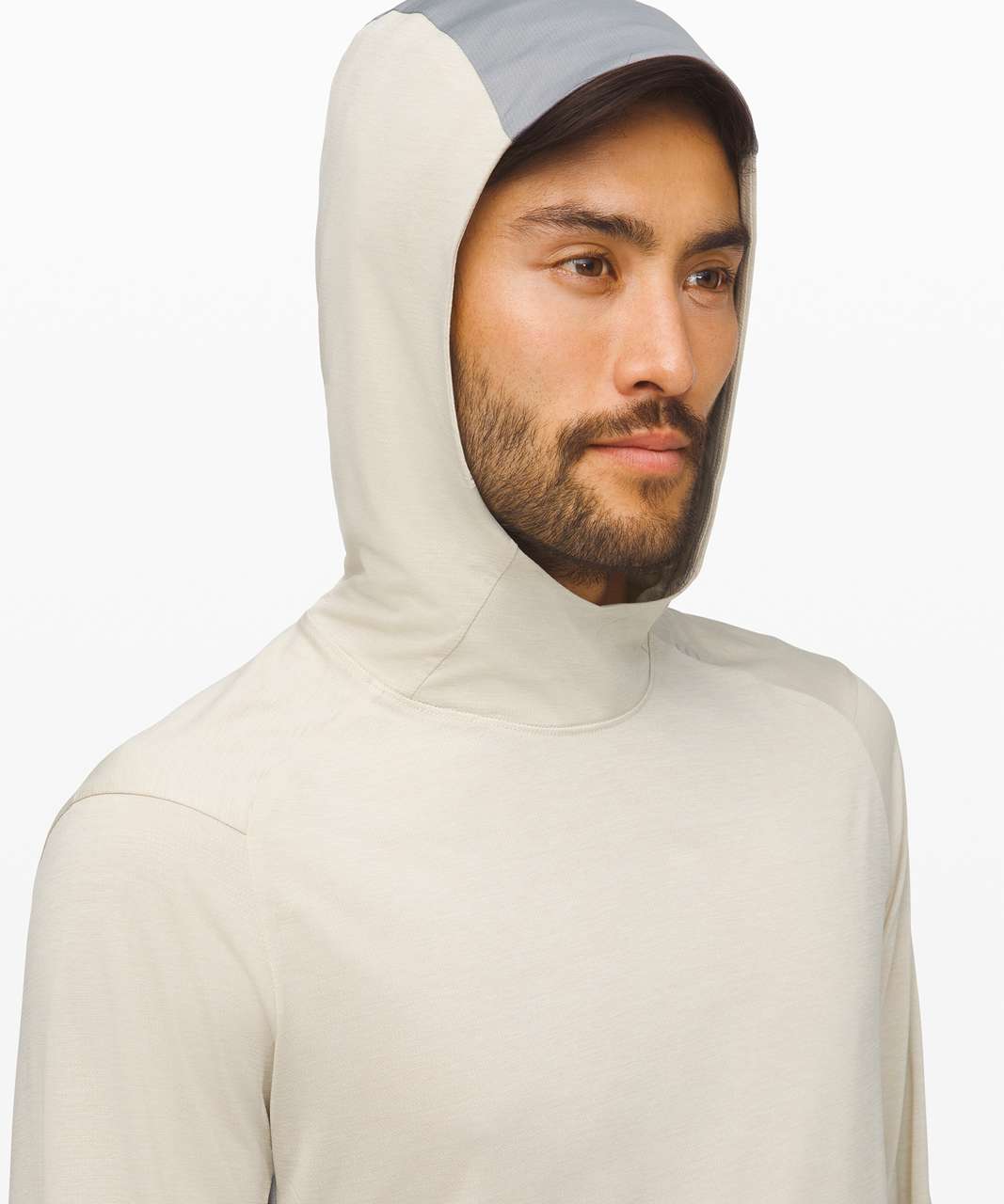 Lululemon Fast and Free Hoodie - Heathered Muslin / Light Cast