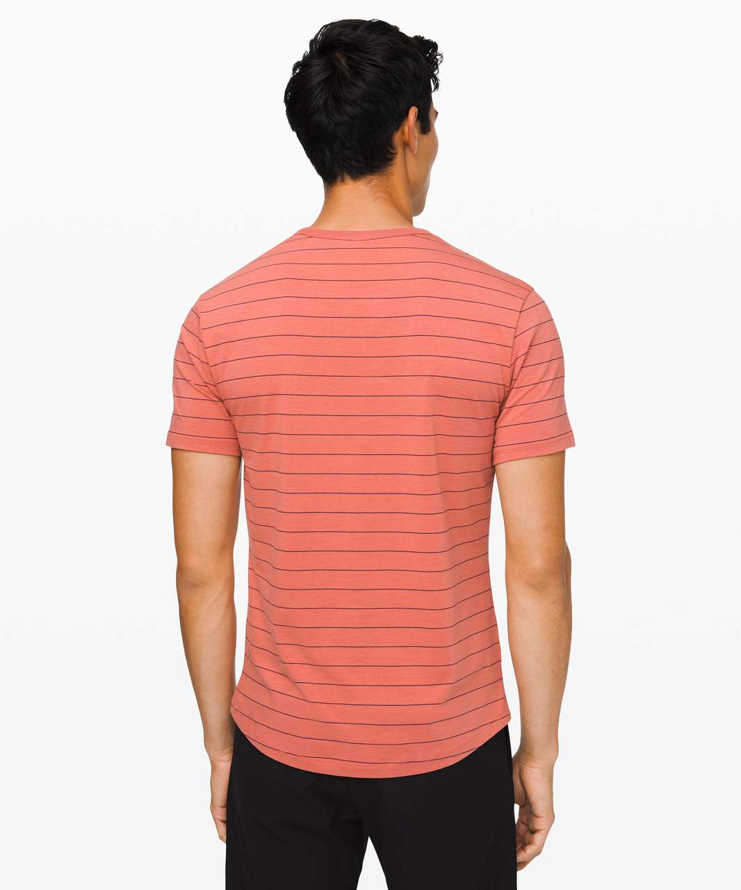 Lululemon 5 Year Basic Tee - Sharp Stripe Copper Clay Arctic Plum