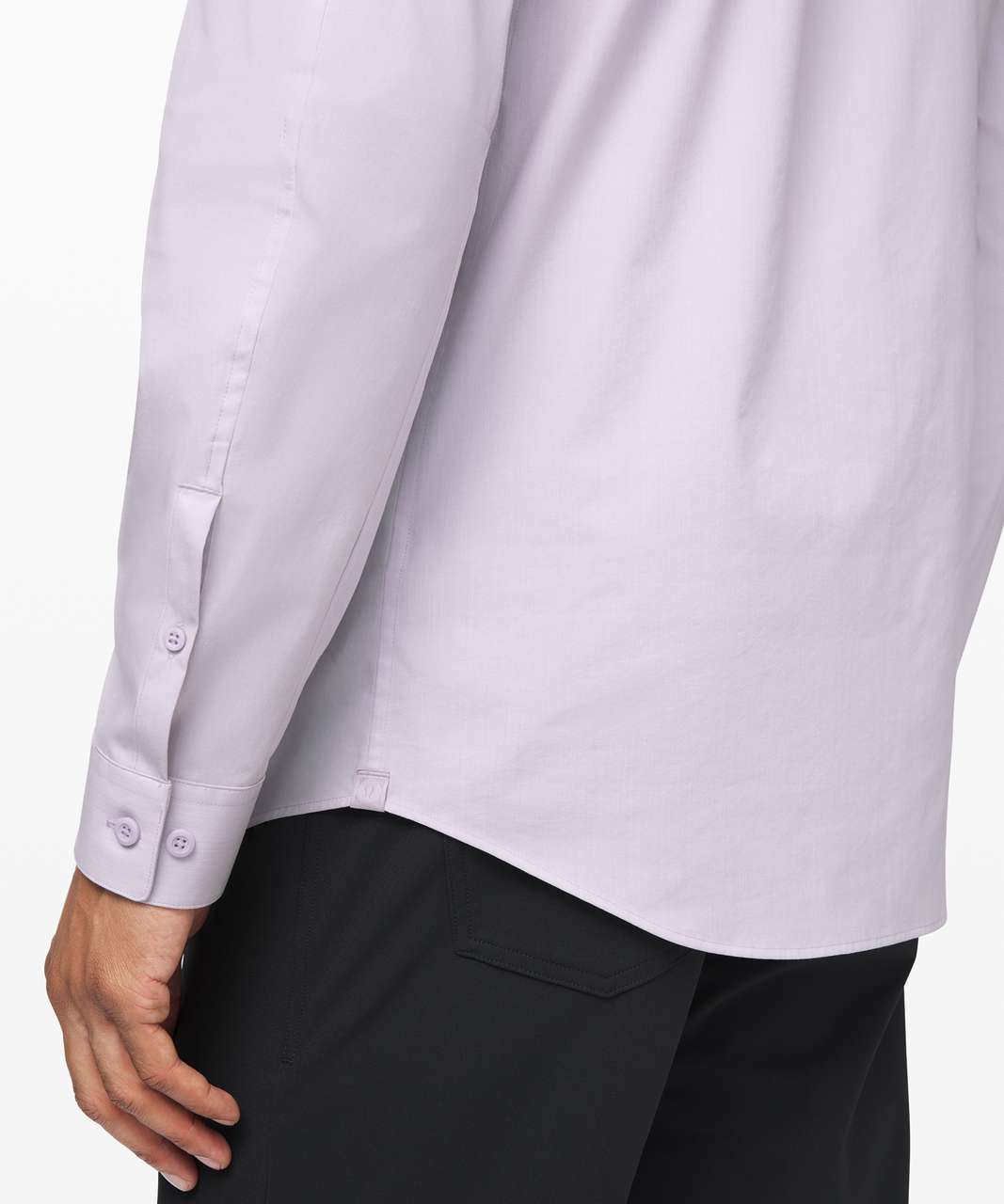Lululemon Down to the Wire Slim Fit Long Sleeve - Heathered Faint Lavender