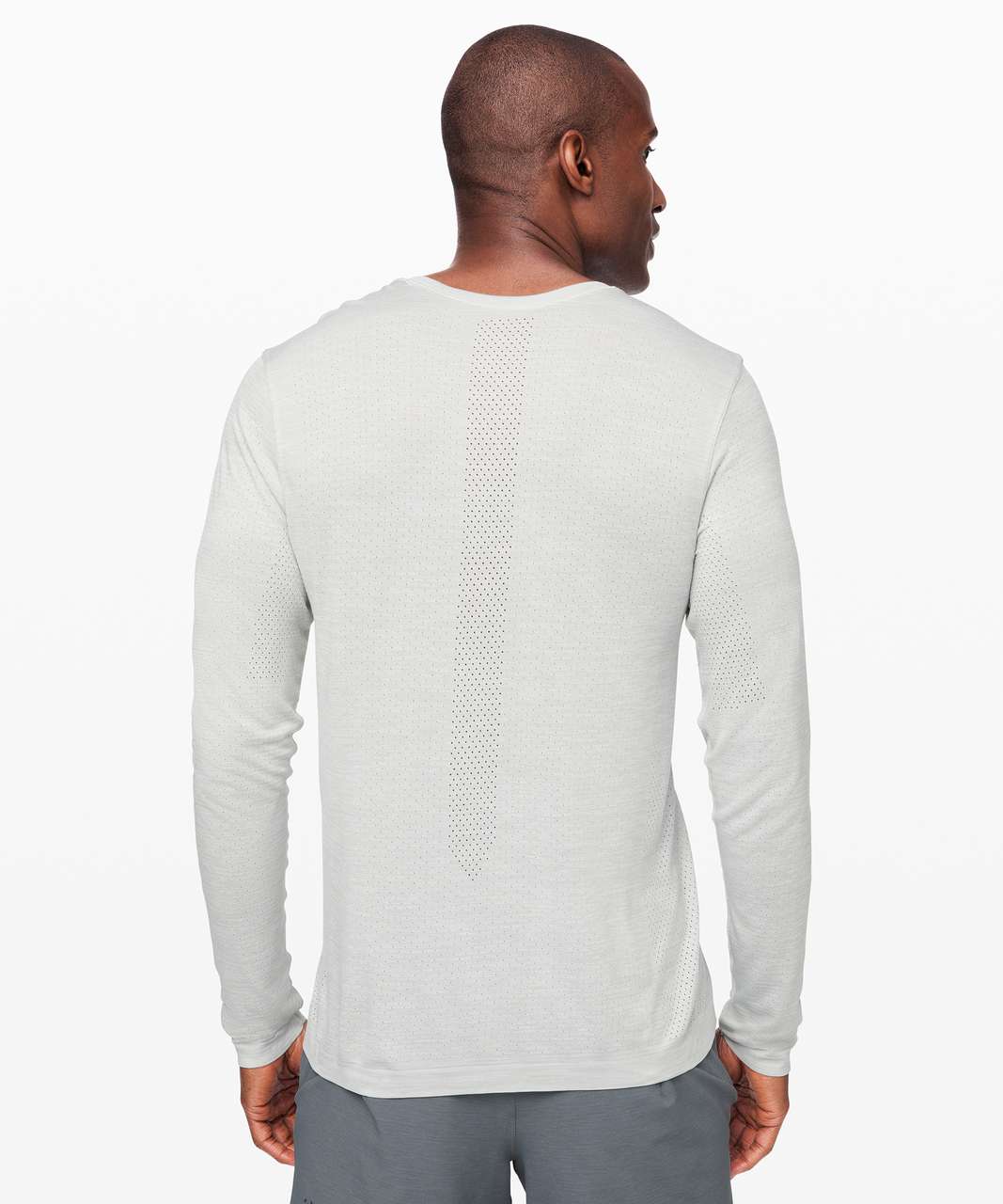 Lululemon Metal Vent Breathe Long Sleeve - Ceramic / White