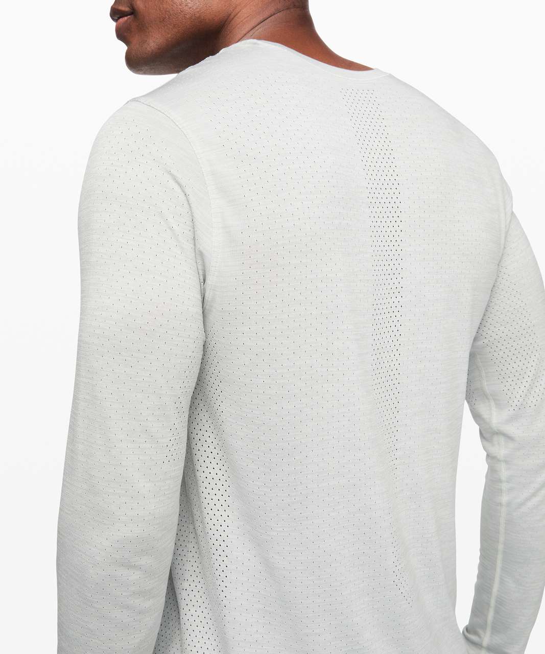 Lululemon Metal Vent Breathe Long Sleeve - Ceramic / White