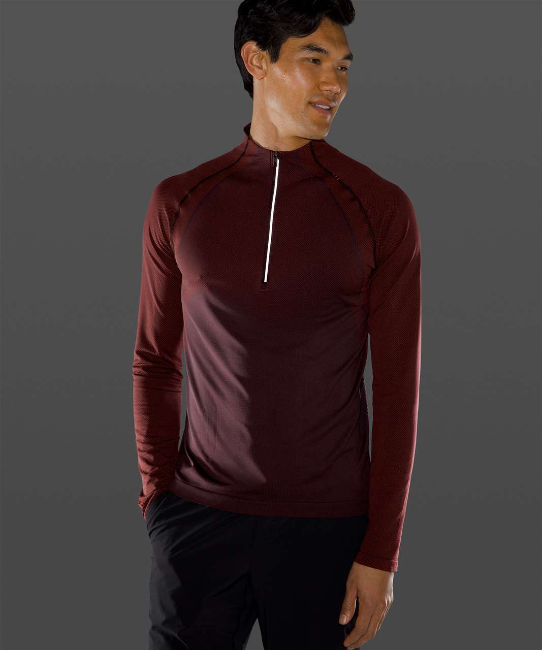 Lululemon Metal Vent Tech 1/2 Zip 2.0 - Magma / Sequoia