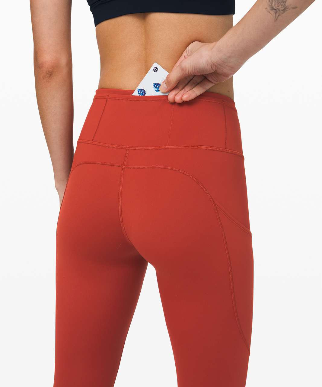 Lululemon Fast and Free Tight II 25" *Non-Reflective Nulux - Magma