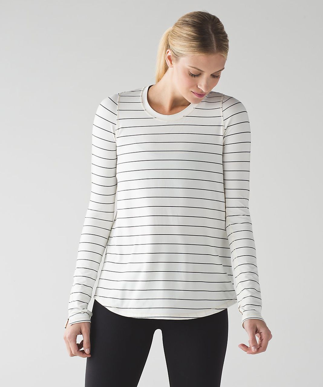 Lululemon Tuck And Flow Long Sleeve - Silver Spoon Angel Wing (AU release)