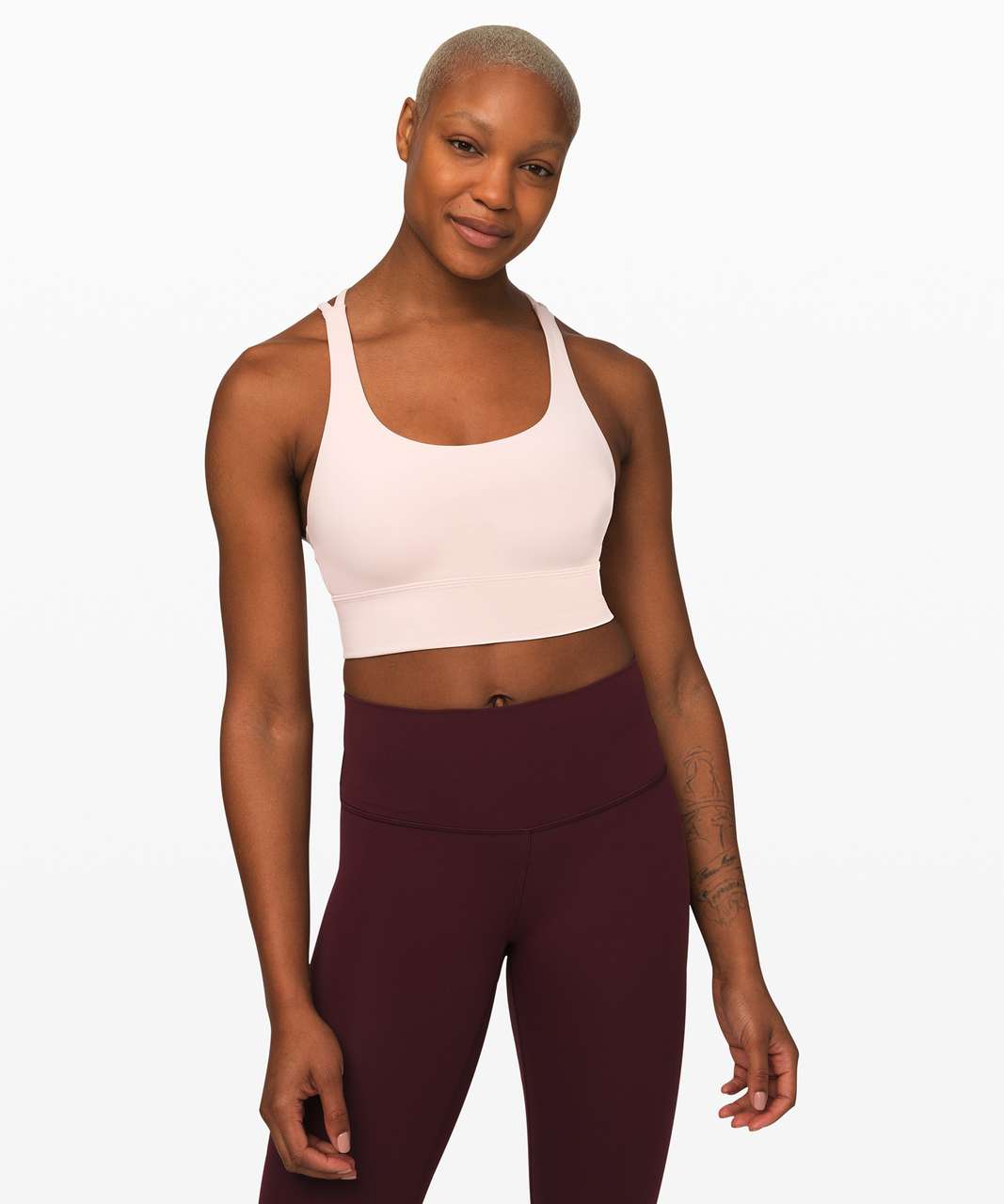 Lululemon Energy Bra *Long Line - Eternal Wave White - lulu fanatics