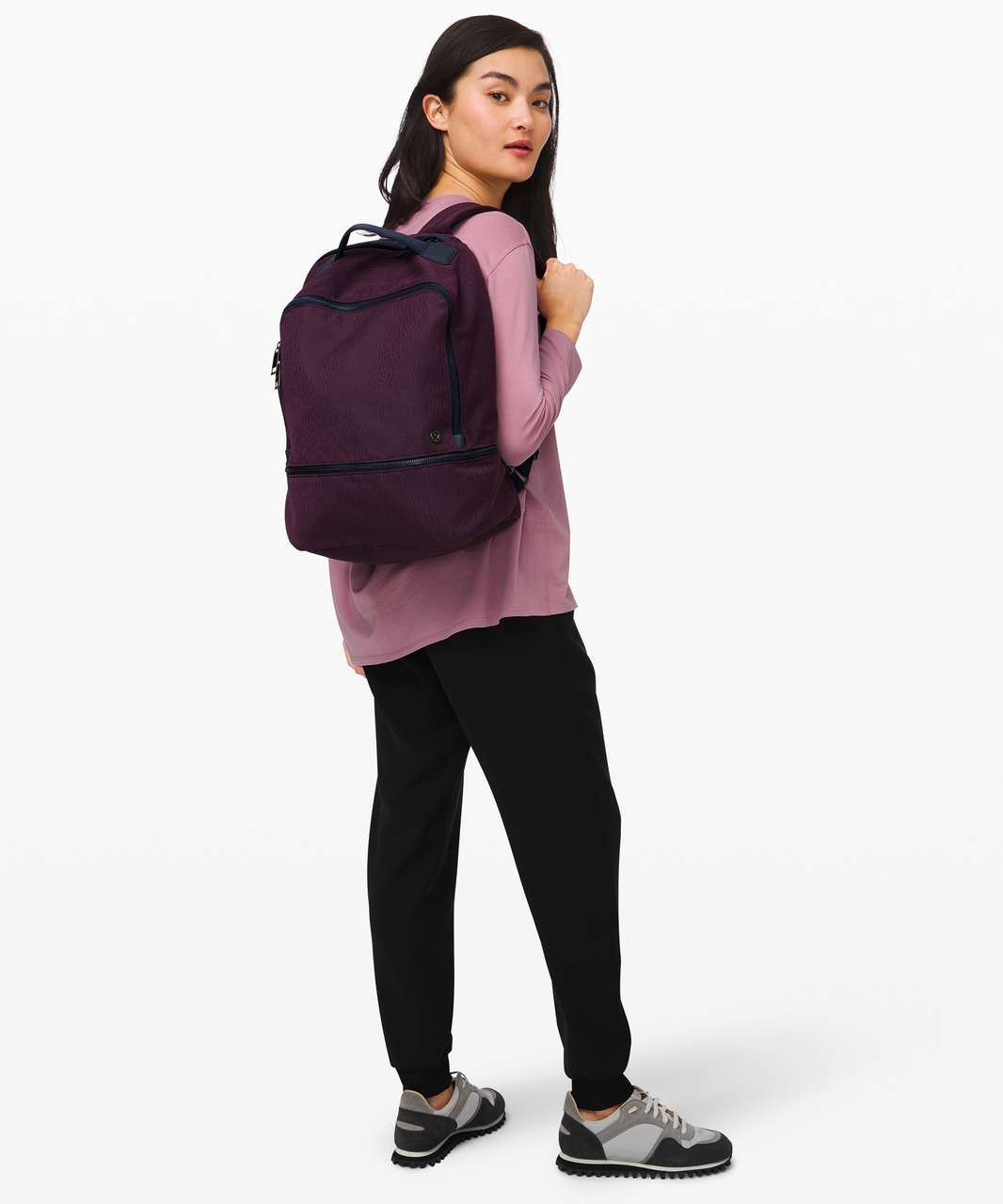 Lululemon City Adventurer Backpack *17L - Stacked Jacquard Black Cherry Nocturnal Teal