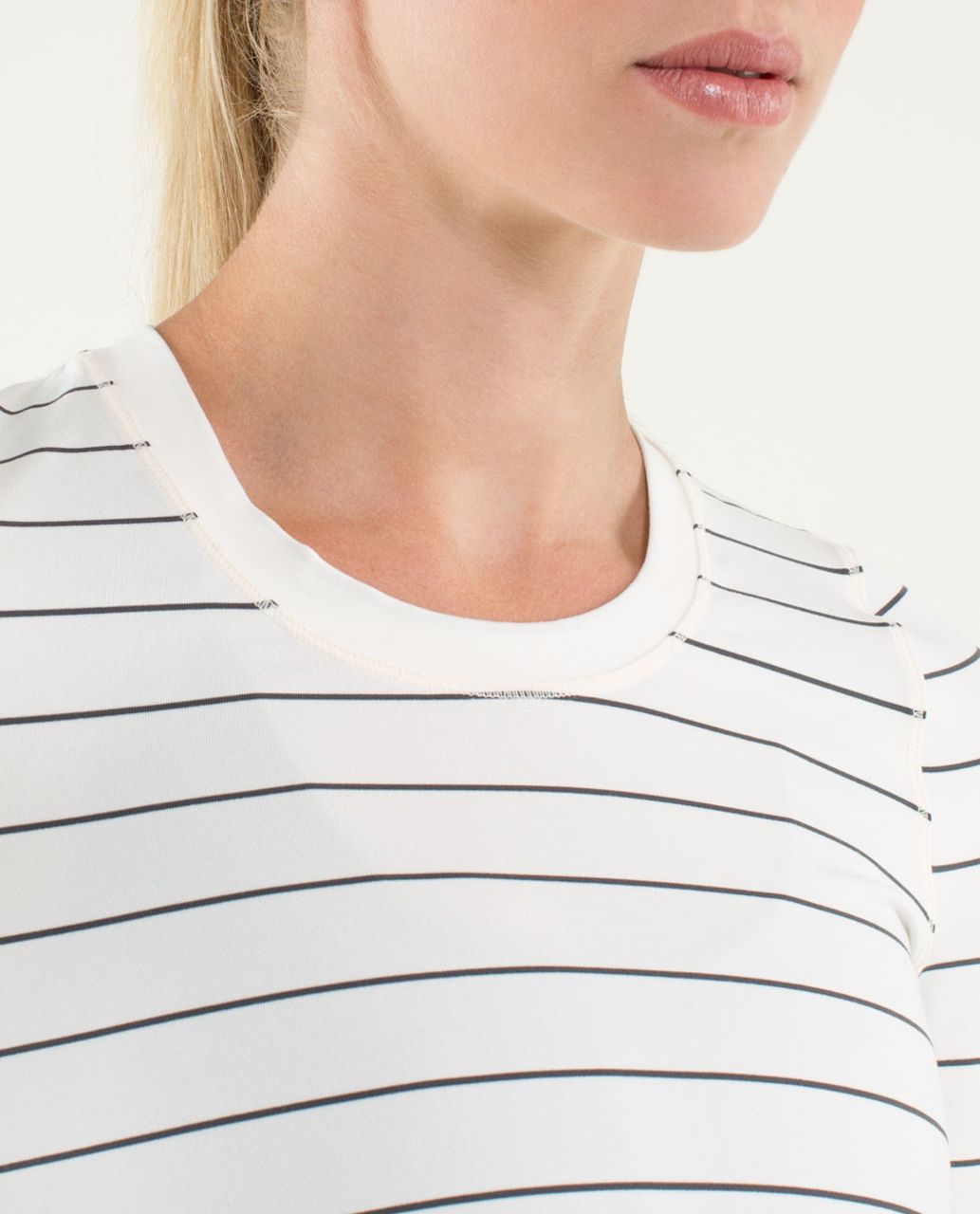 Lululemon Tuck And Flow Long Sleeve - Slalom Stripe Angel Wing