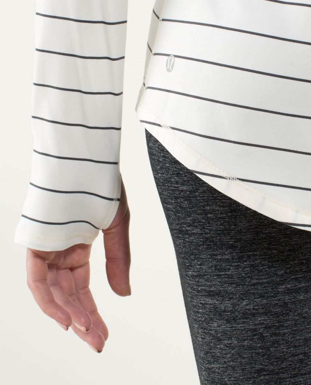 Lululemon Tuck And Flow Long Sleeve - Slalom Stripe Angel Wing