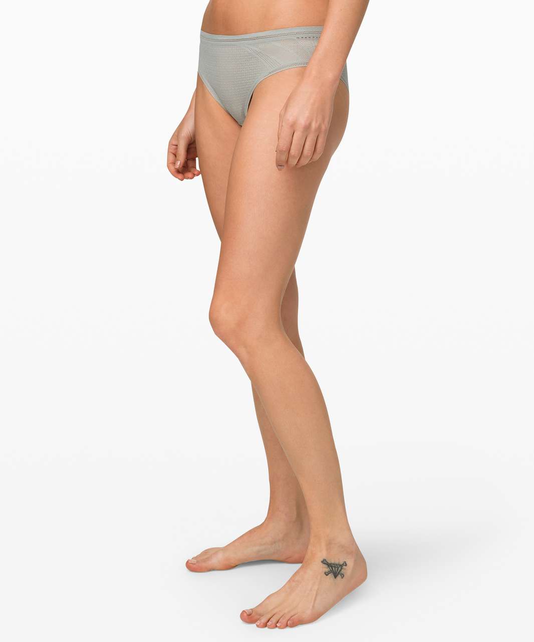 Lululemon Awake to Lace Cheeky Bikini - Jade Grey - lulu fanatics