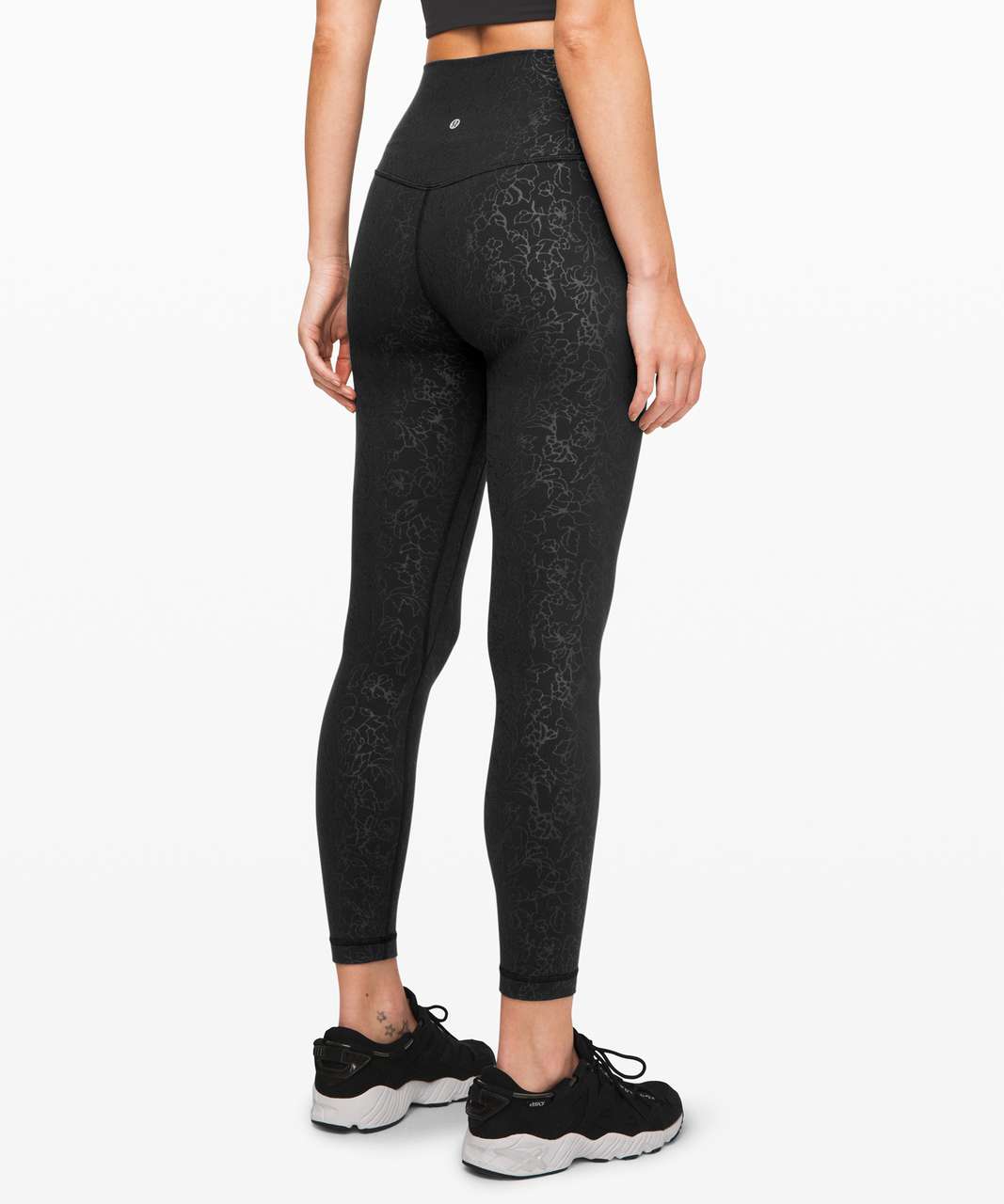 Lululemon Align Pant II 25 - Folk Floral Emboss Black Black