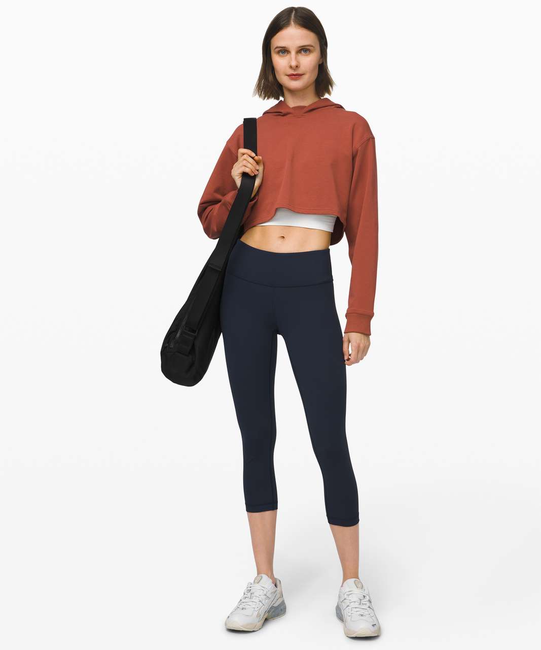 Lululemon Wunder Under Crop 21 Blue Cast Size 10 - $26 - From jocelyn