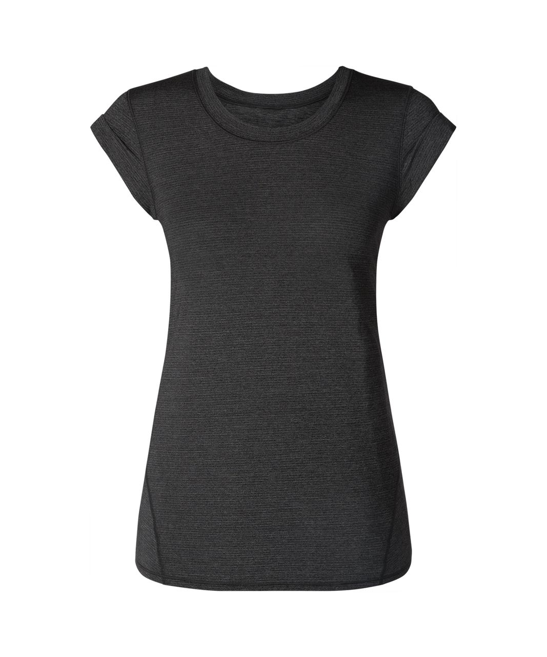 Lululemon Pedal To The Medal Short Sleeve - Heathered Black