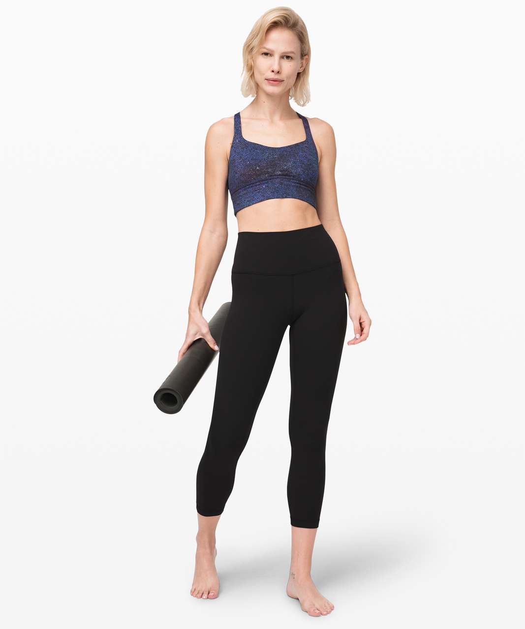 Lululemon Free to Be Bra *Wild Long Line - Polar Lights Blue Multi