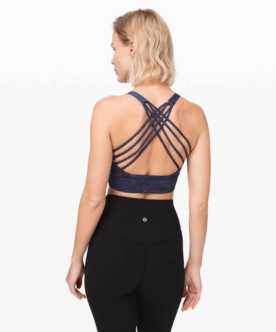 Lululemon Free to Be Bra *Wild Long Line - Polar Lights Blue Multi