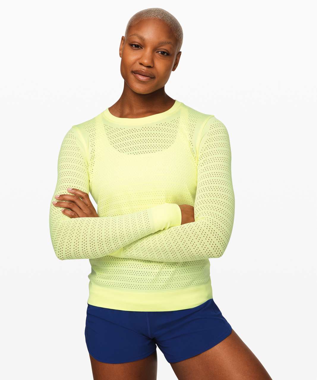 Lululemon Breeze By Long Sleeve *Squad - Florid Flash / Florid Flash