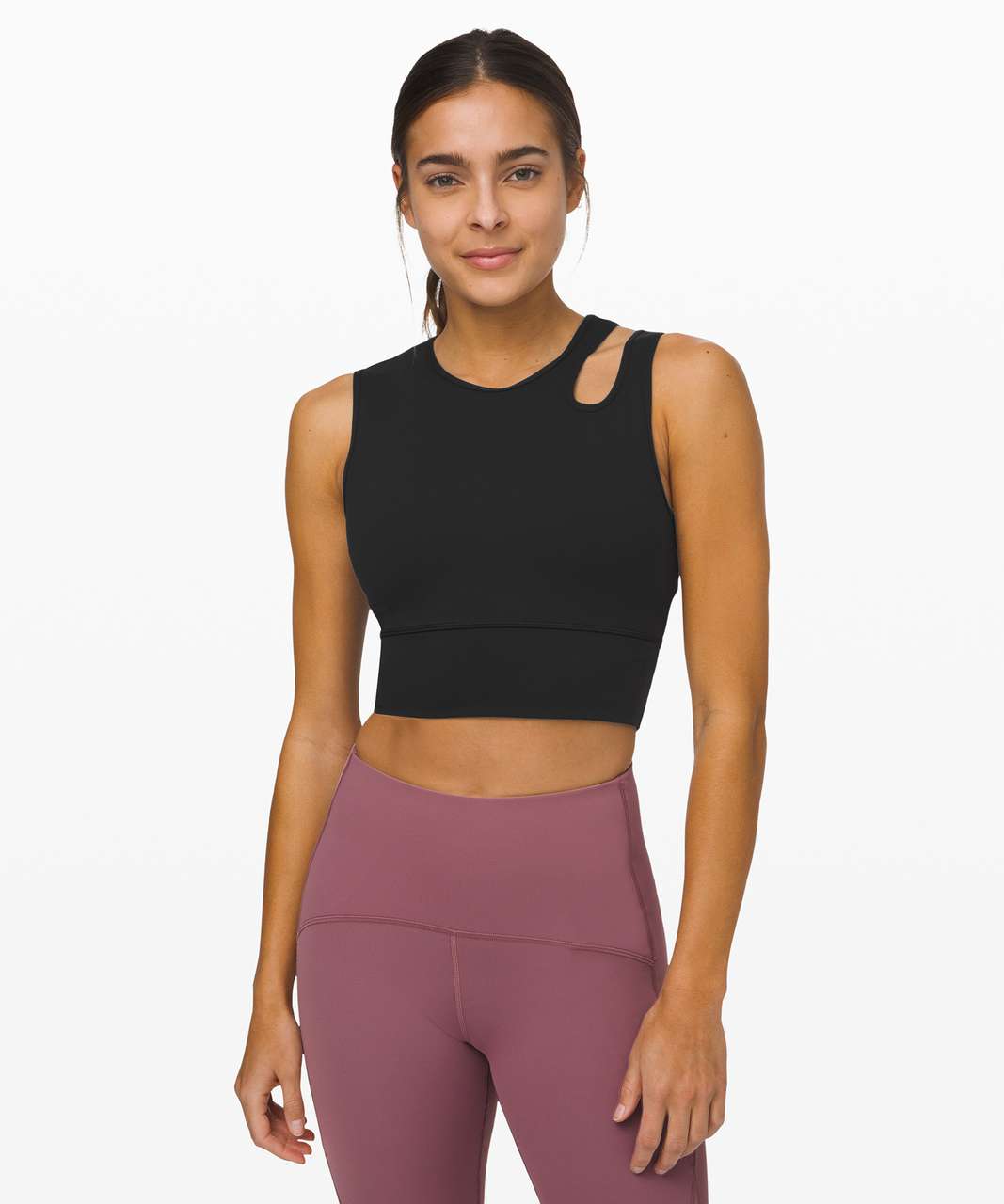 Lululemon Keep It Cropped Tank - Black - lulu fanatics