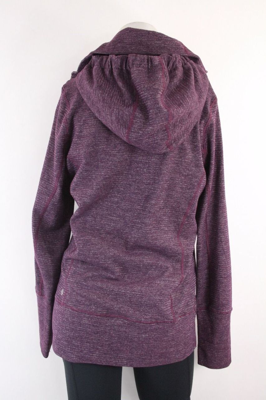 Lululemon heathered plum Hooded Stride Jacket, size 4, $48 (retail $118)