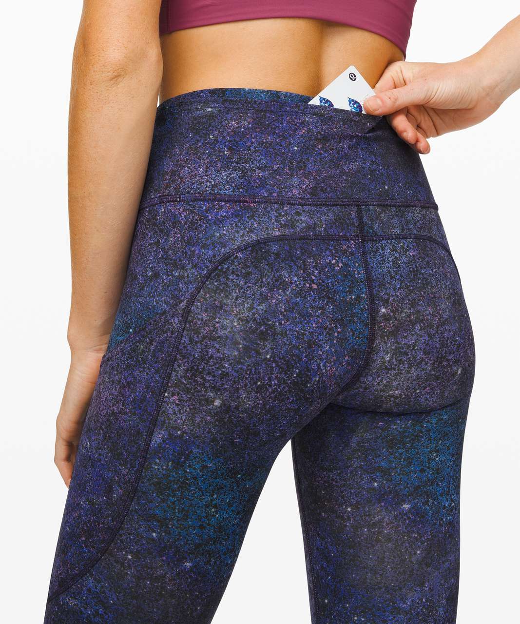 Lululemon Fast and Free Tight II 25" *Nulux - Polar Lights Blue Multi