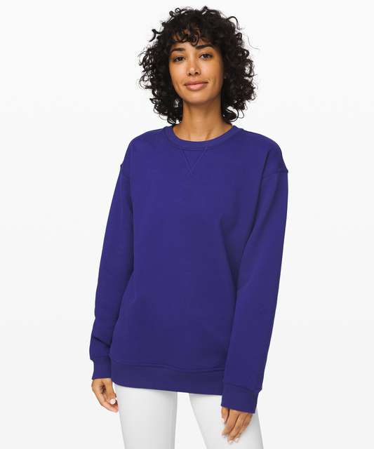 Lululemon All Yours Crew Fleece Pullover Sweater Sweatshirt Dark Red Size  2/4?