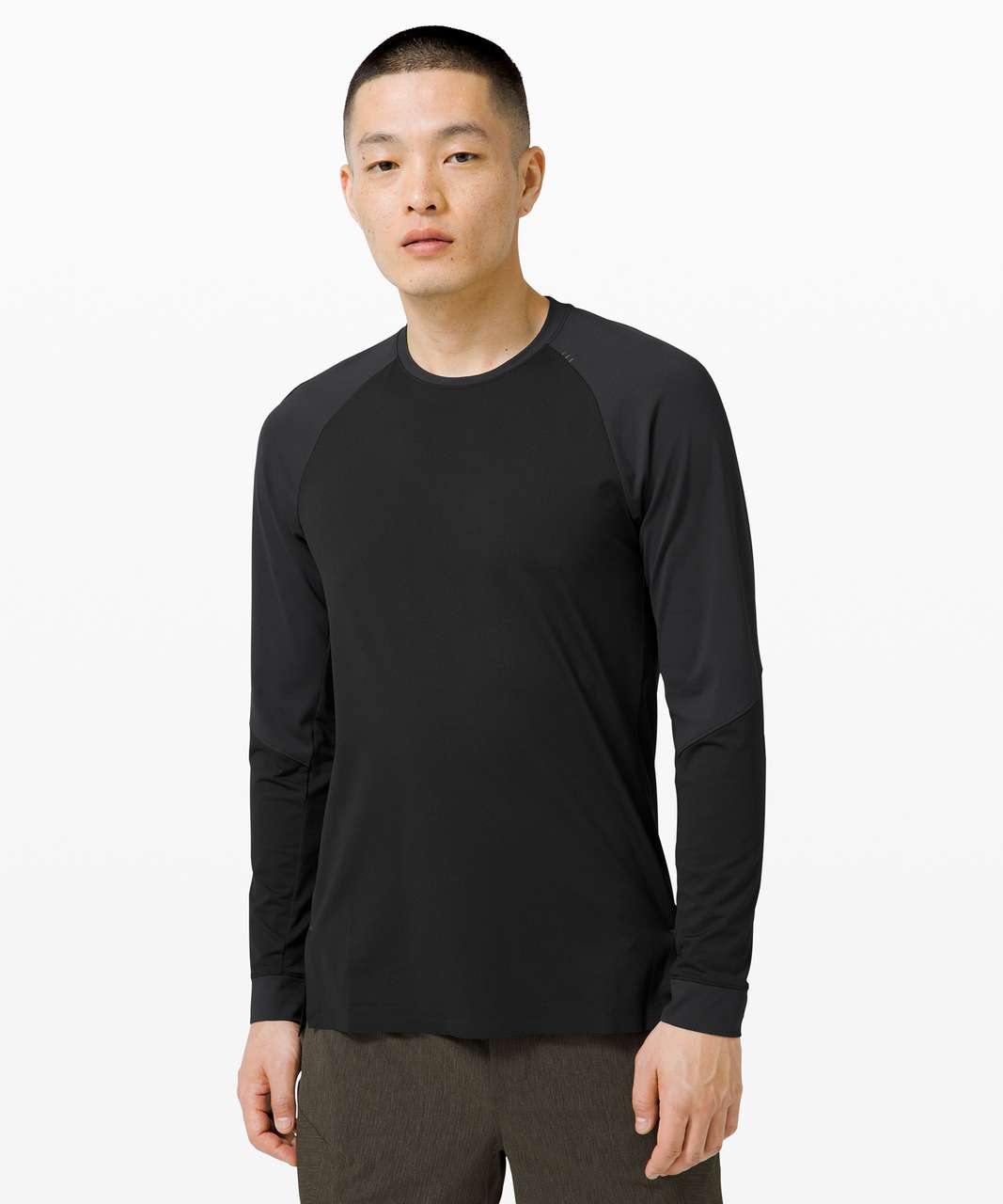 Lululemon Muscle Motion Long Sleeve - Obsidian / Black - lulu fanatics