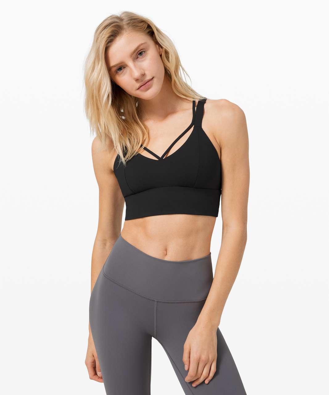 Lululemon Pushing Limits Bra *Light Support For C/D Cup - Black - lulu  fanatics