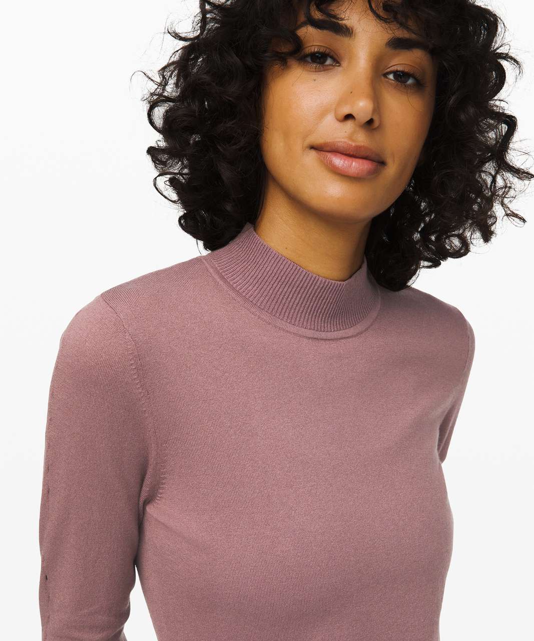 Lululemon Stand Steady Mock Neck Sweater - Misty Mocha