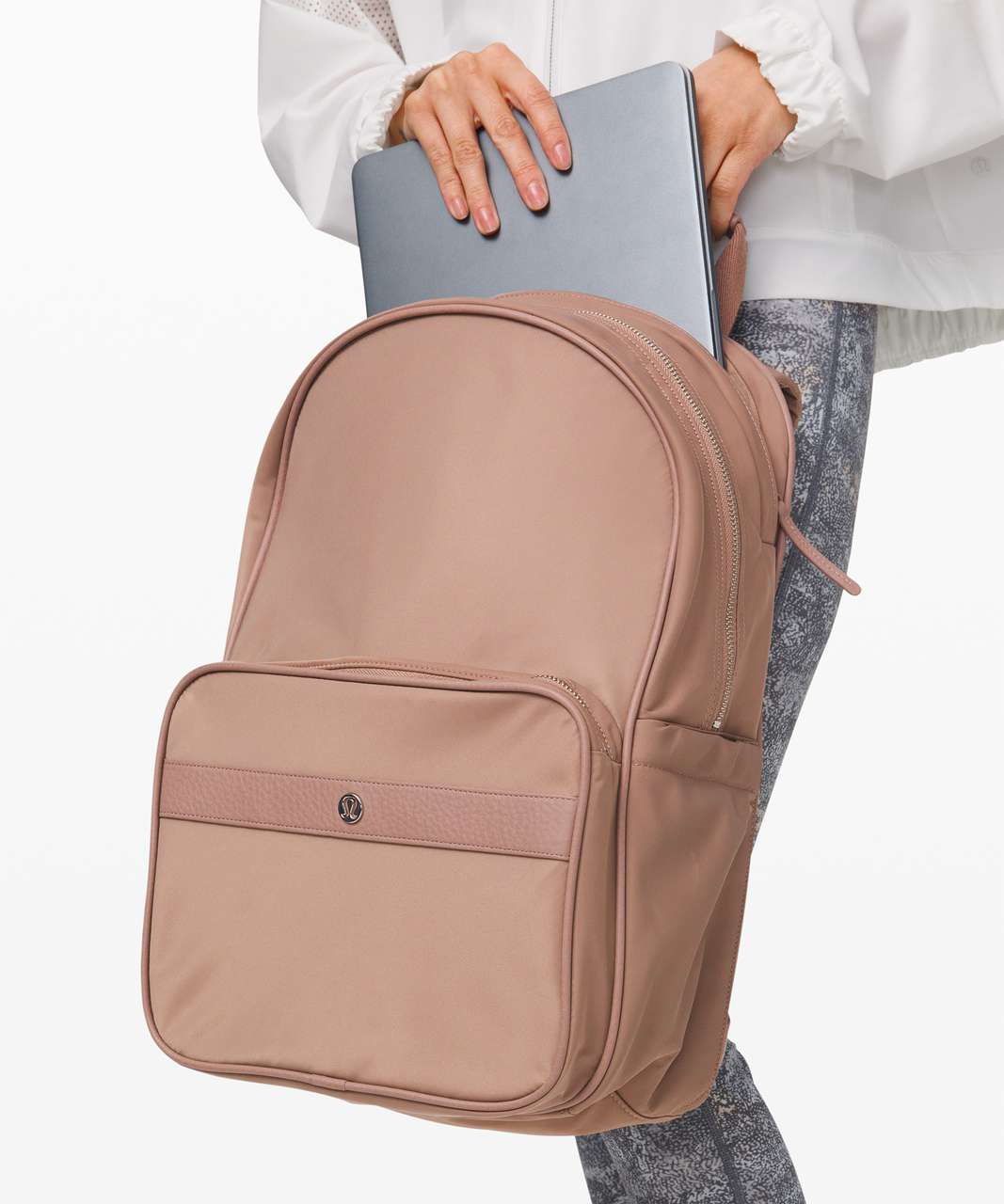 lululemon beige backpack