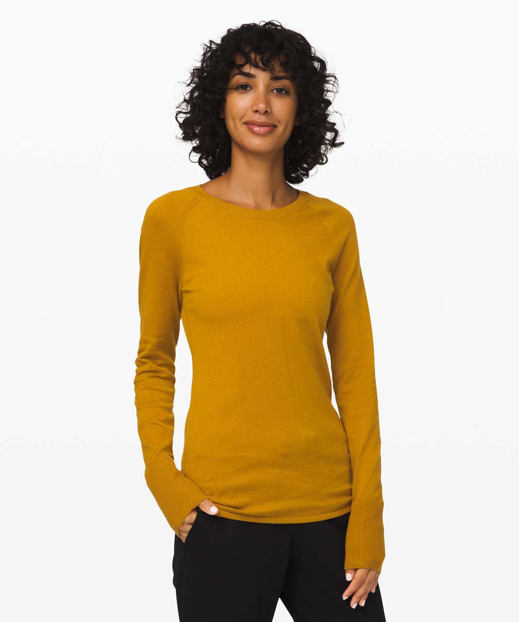 Lululemon Stand Steady Crew Sweater - Fools Gold - lulu fanatics