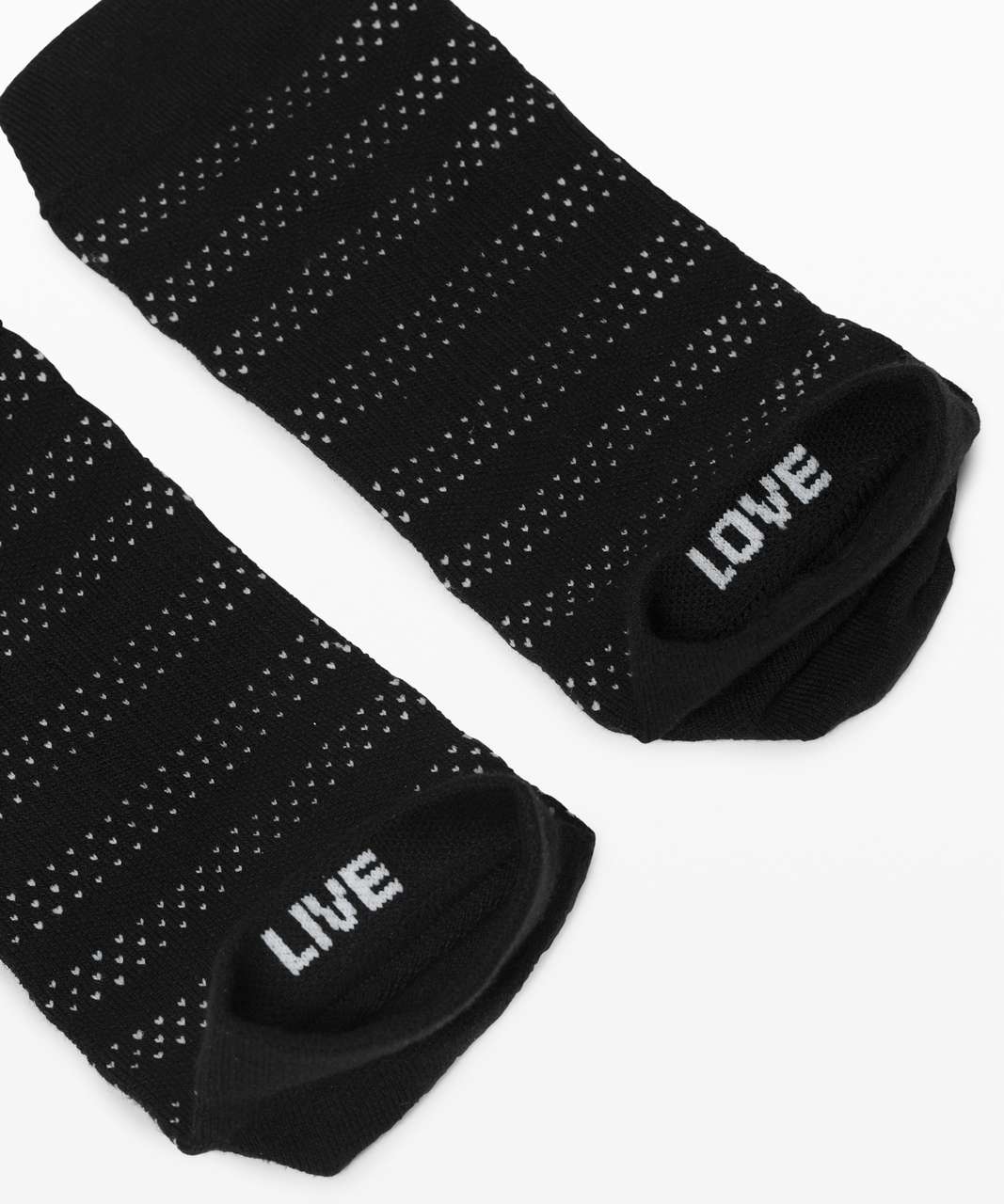 Lululemon On the Fly Sock *3-Pack - Black / Silver Drop / White