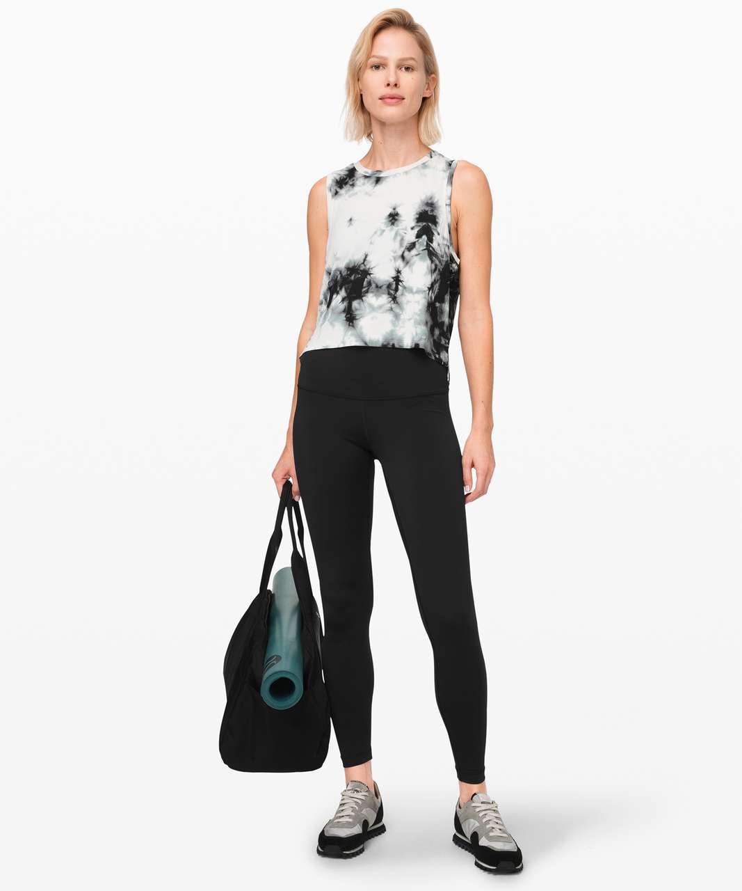 Lululemon Train to Be Tank *Shibori - Deep Coal / Deep Coal