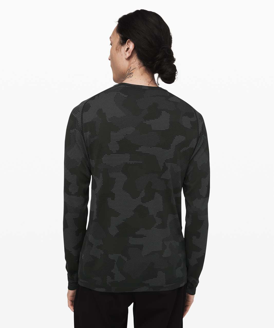 Lululemon Metal Vent Tech Long Sleeve *Geo Camo - Asphalt Grey ...