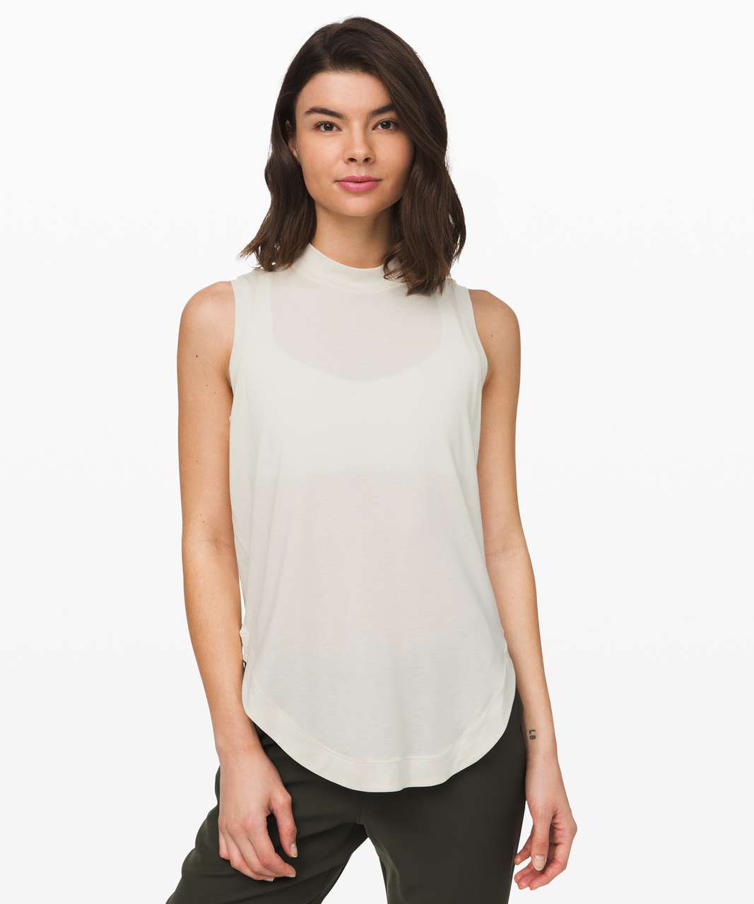 Light Mock Neck Tank