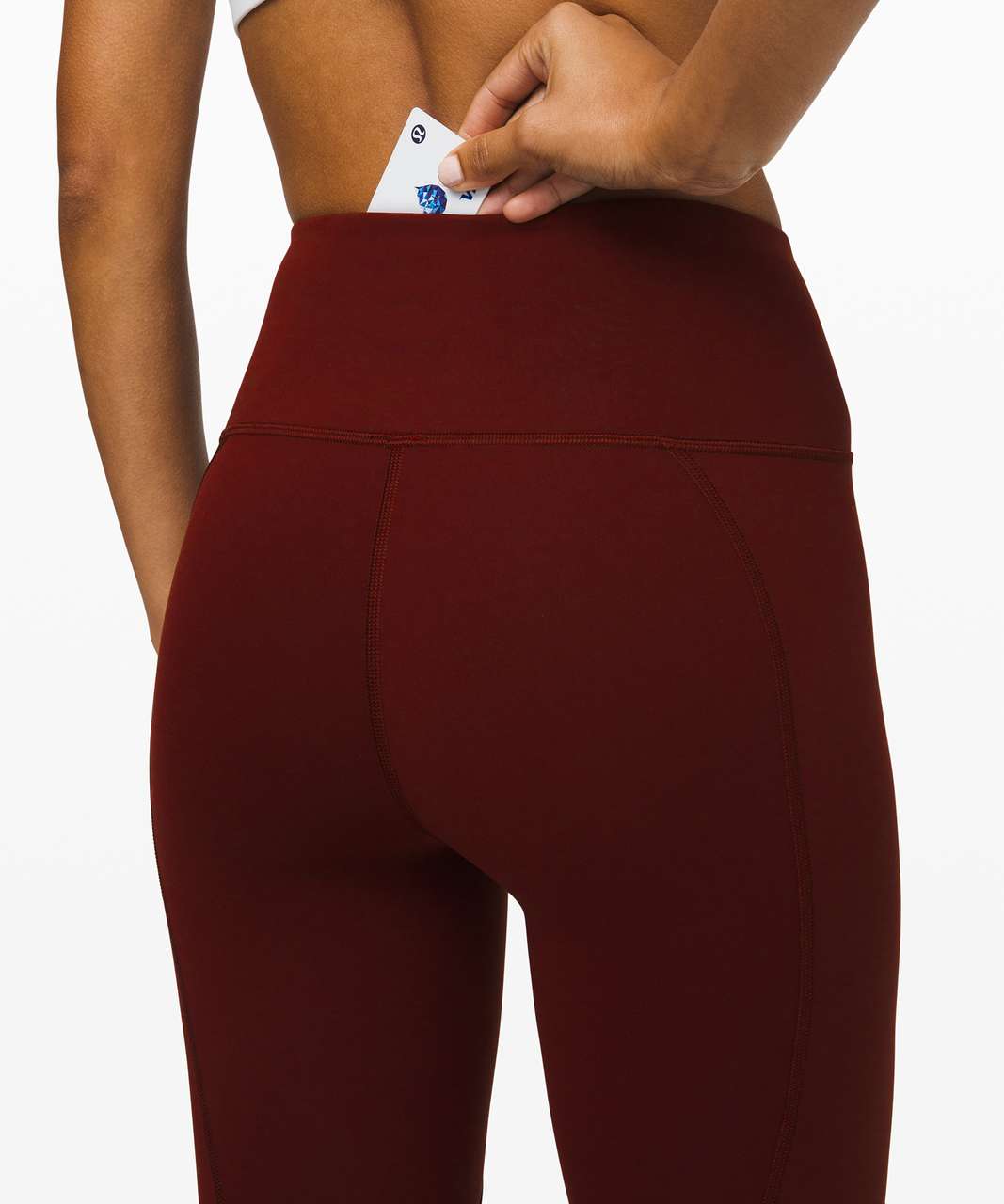 Lululemon To The Beat Tight 24" - Garnet