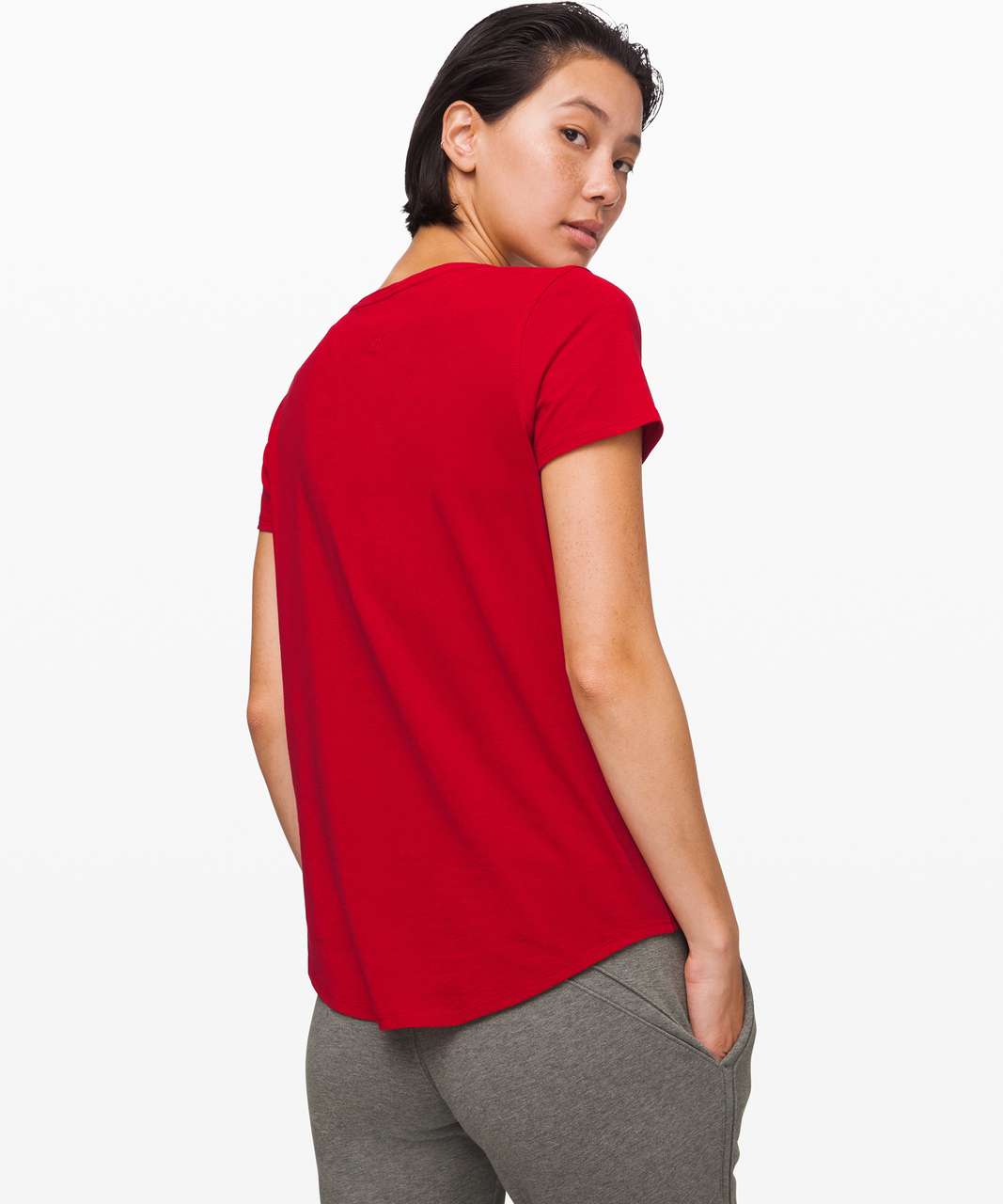 Lululemon Love Tee V - Dark Red